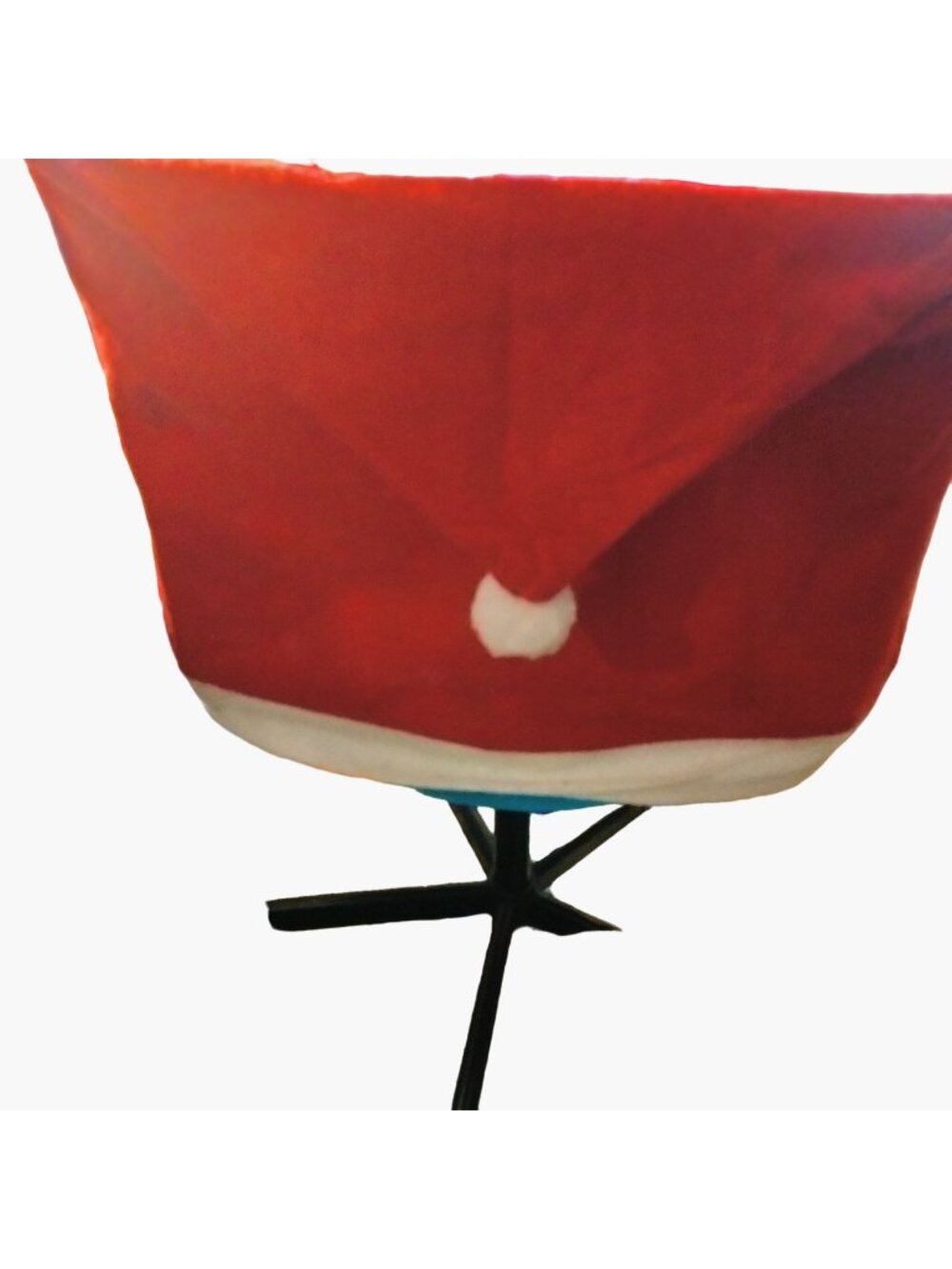 Santa Hat Chair Cover Christmas Holiday Decor Red Dining Office